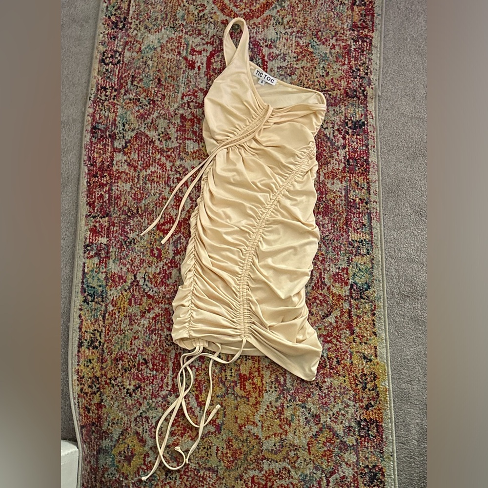 Asymmetrical bodycon mini dress